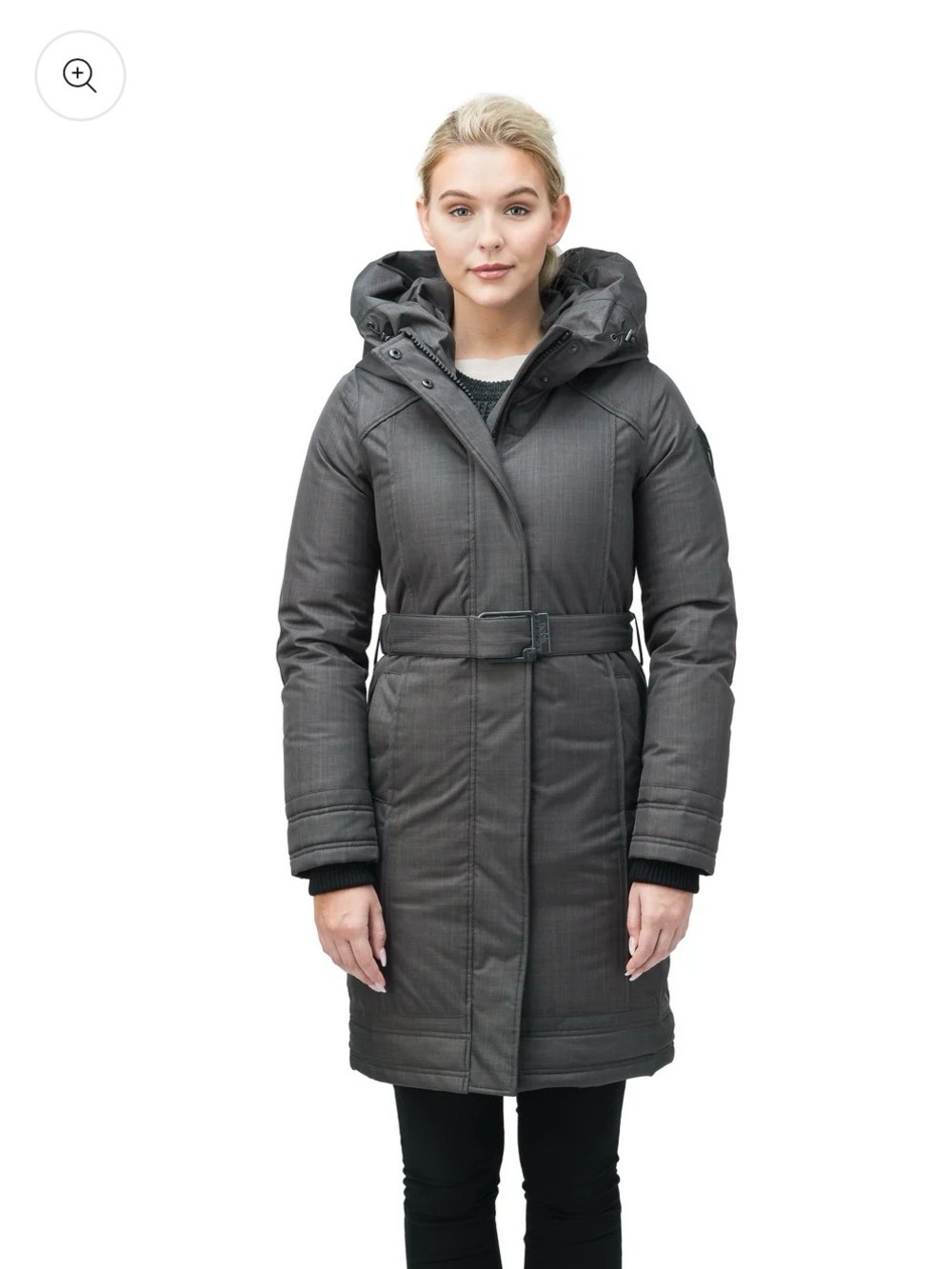 NOBIS CHARCOAL GRAY STEEL Astrid Women's Parka MEDIUM
